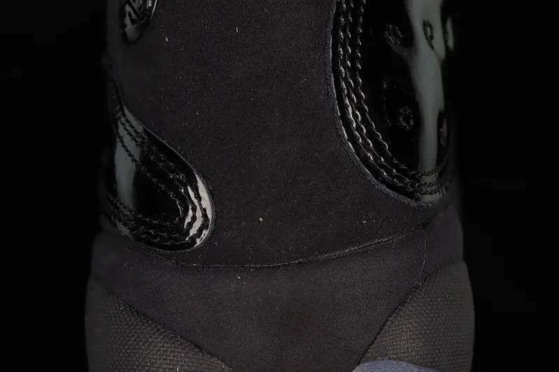 All categories Air Jordan Jordan series basketball shoes Air Jordan 13 Nk Air Jordan 13 "Cap and Gown" AJ13 Joe 13 black cat patent leather high-end replica basketball shoes 414571-012